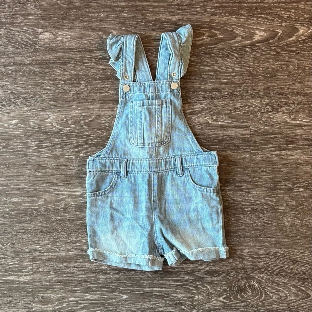 The Children's Place Denim Shortall 3T GIRL Overalls Style Jean Shortalls. NWT